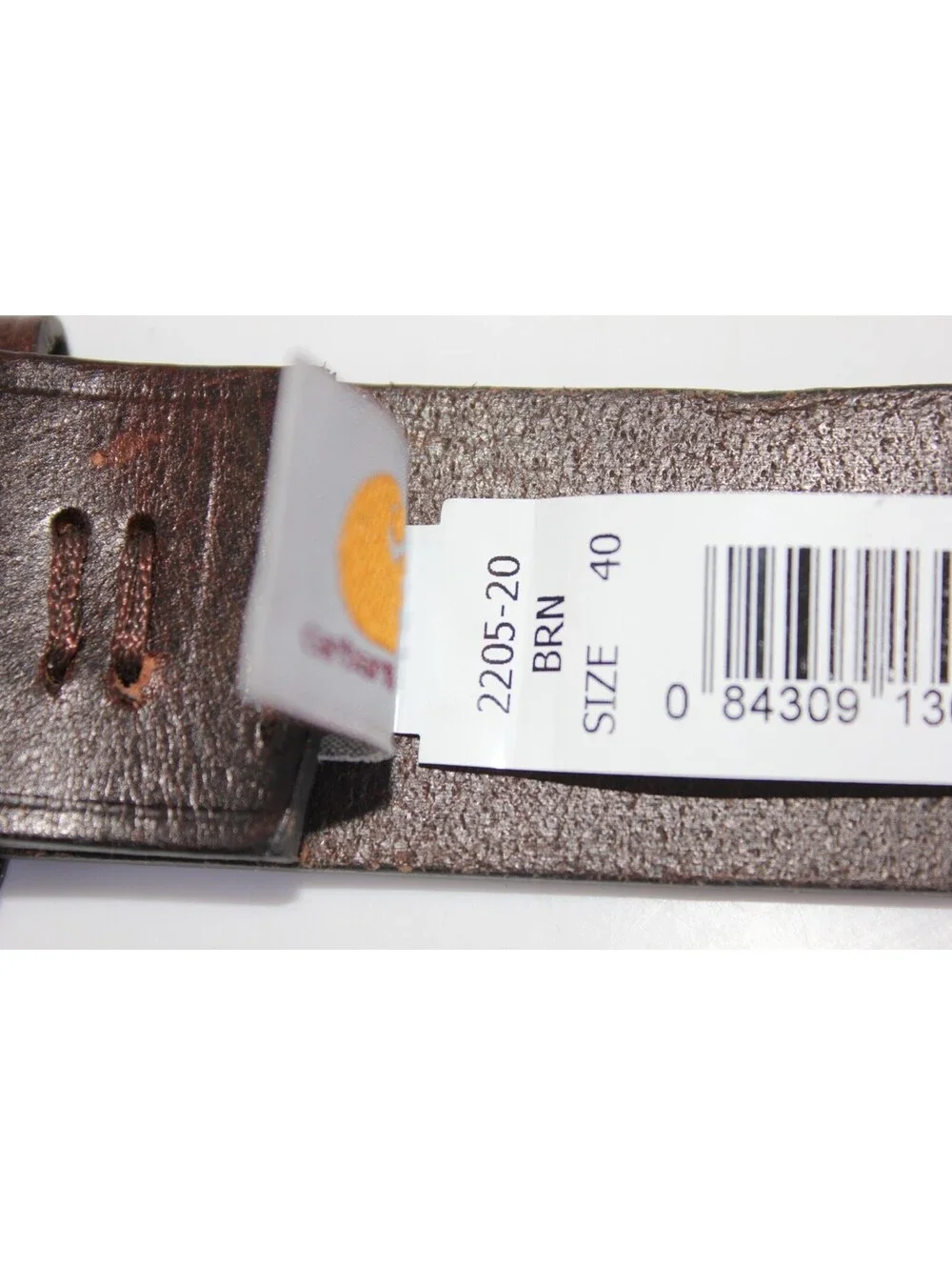 Carhartt Men’s Brown Leather Foreman Belt Size 40 NWT Work 2205-20 Distressed